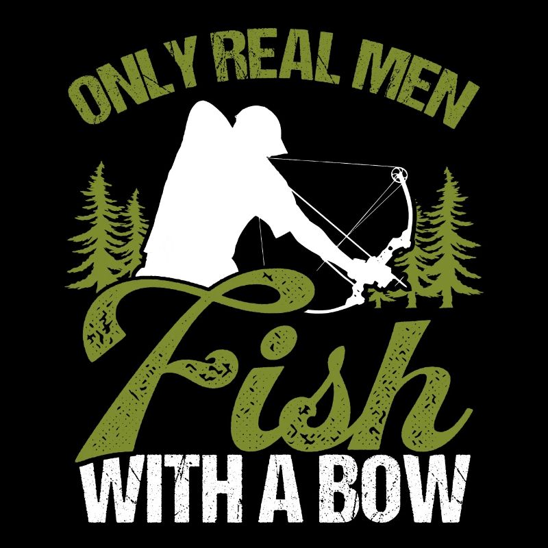 Bowfisher Only Real Men Fish avec un pêcheur à l’arc