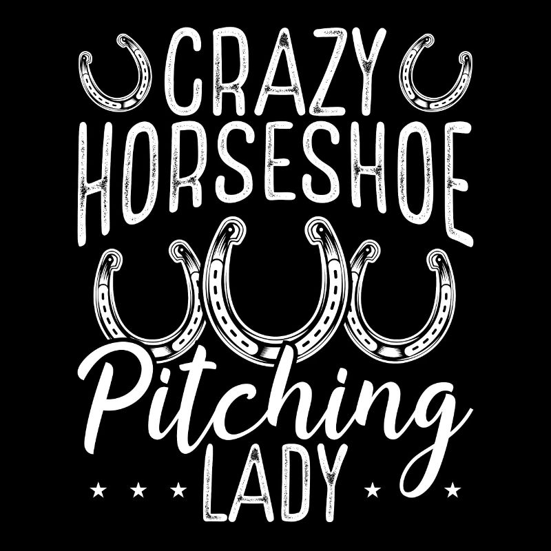 Crazy Horseshoe Pitching Lady Game Tosser
