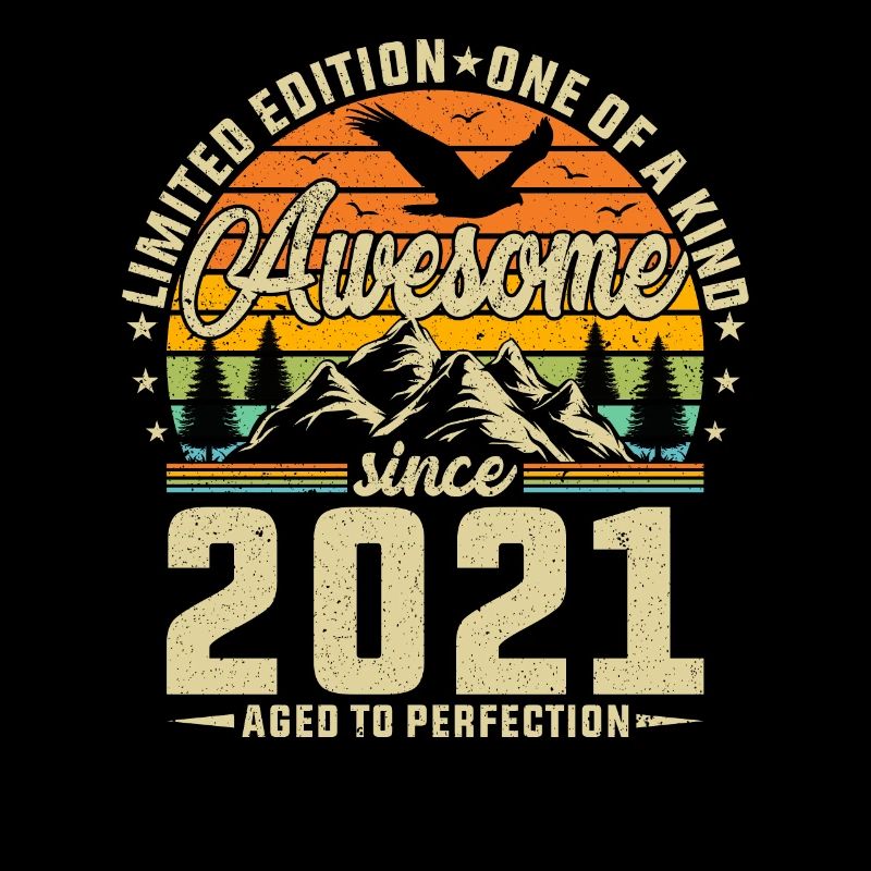 Creative 2021 Retro Birthday Design