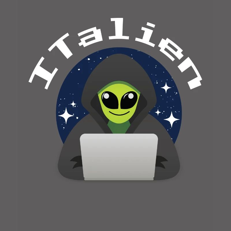 ITalien Alien Informatiker Hacker Coder