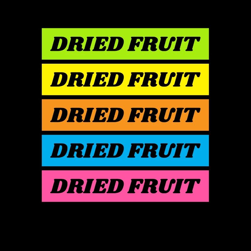 Dried Fruit Retro Trockenfrüchte Dörren