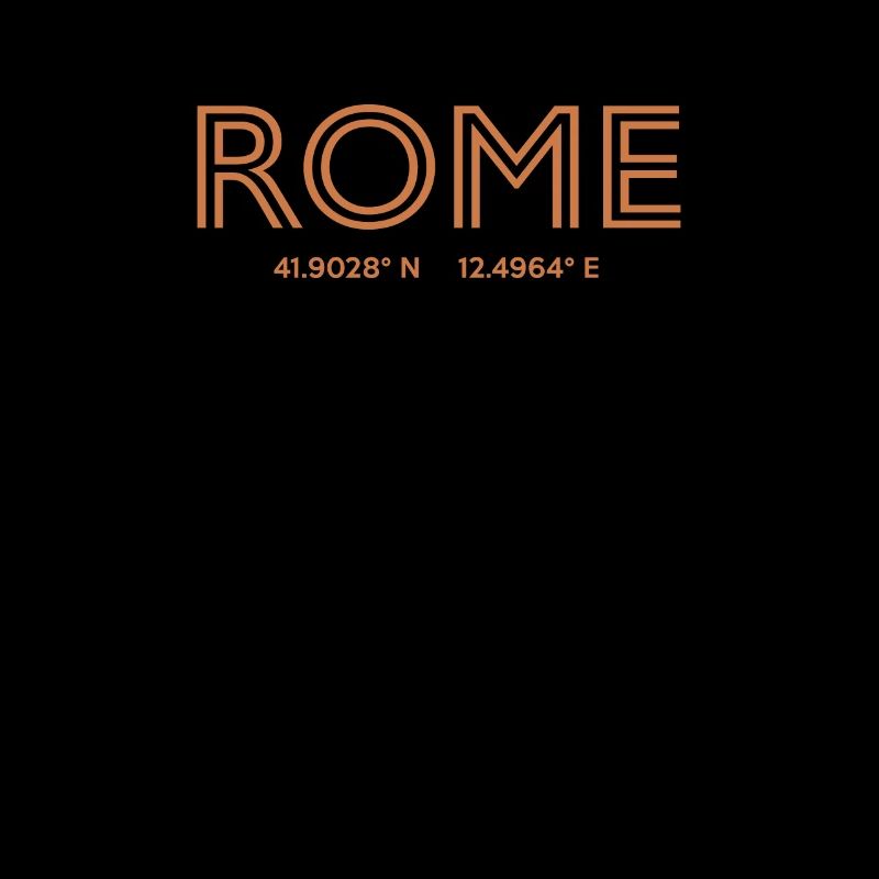 Italy City Coordinates - Rome