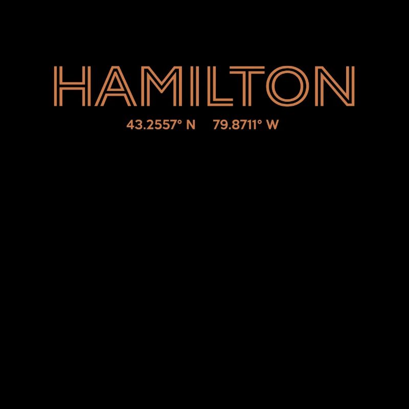 Canada City Coordinates - Hamilton