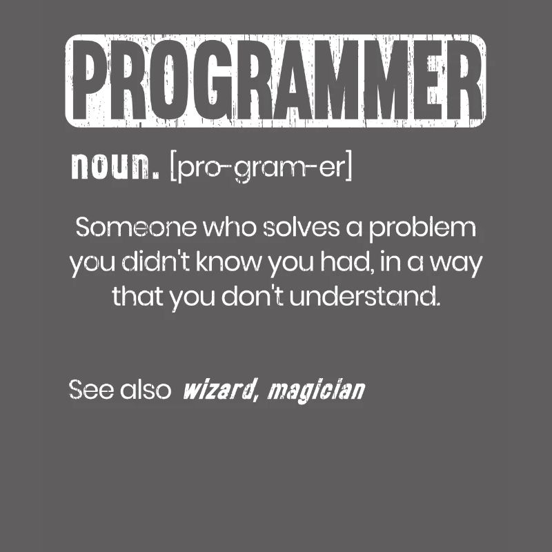 Funny Programmer Definition Software Developer