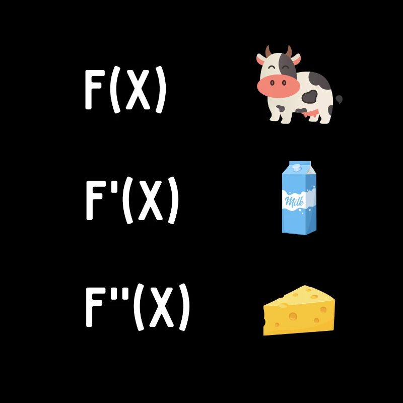 Mathématiques dérivation Maths enseignants école vache lait