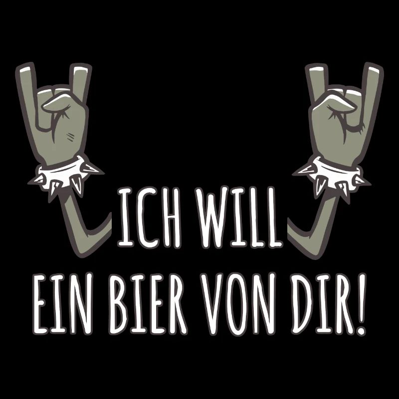 Pommesgabel Spruch Ich Will Ein Bier Von Dir