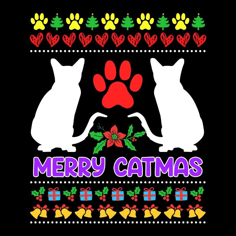 Chats de Noël moches