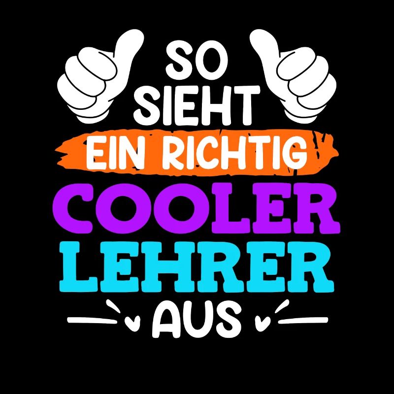 So sieht ein cooler Lehrer aus Lehrer