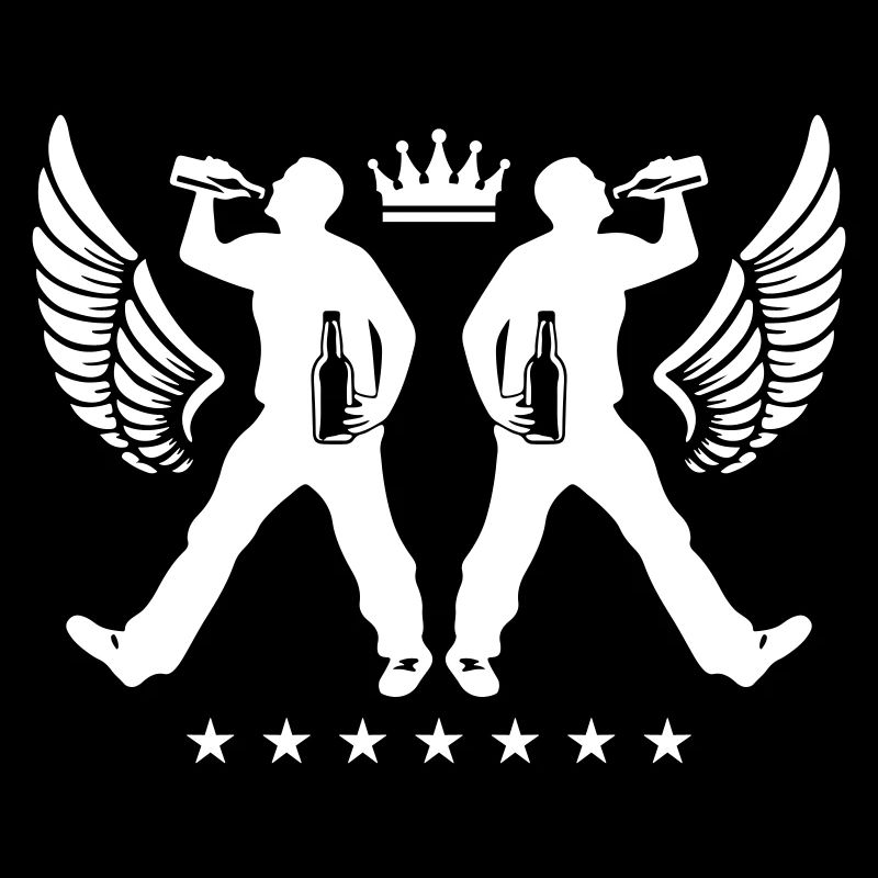 Drinking Bier Silhouette