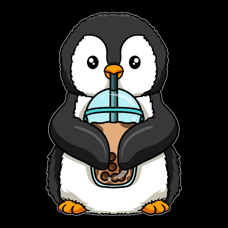 Kawaii Bubble Tea Pinguin