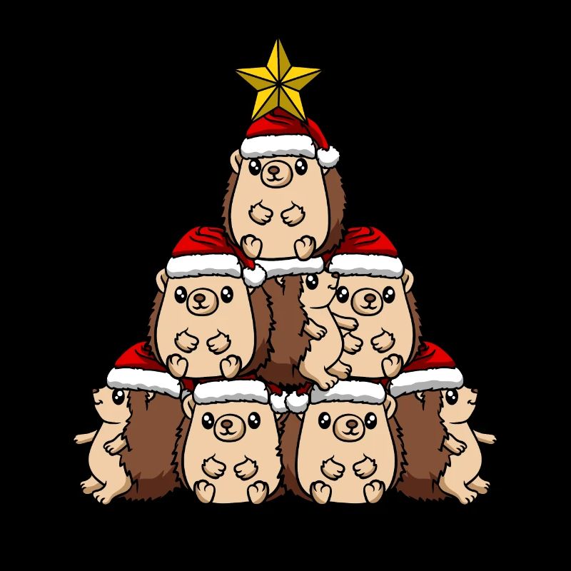 Igel Weihnachtsbaum