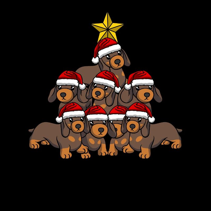 Arbre de Noël teckel