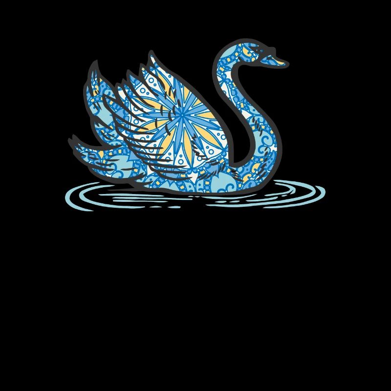 Mandala Swan Geometry Pattern