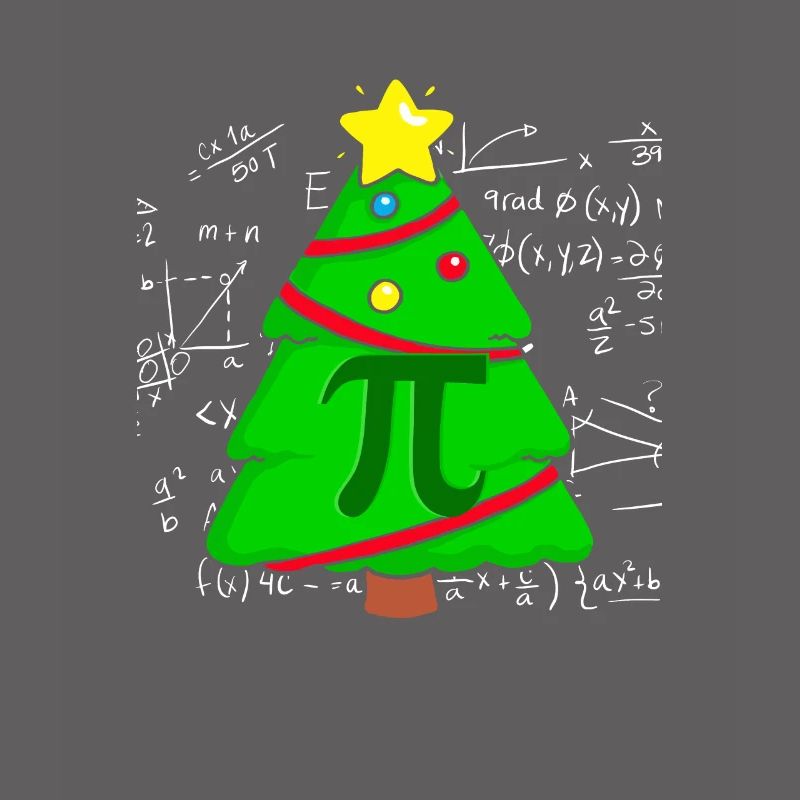 Pi Math Christmas Tree Mathematician Mathematics