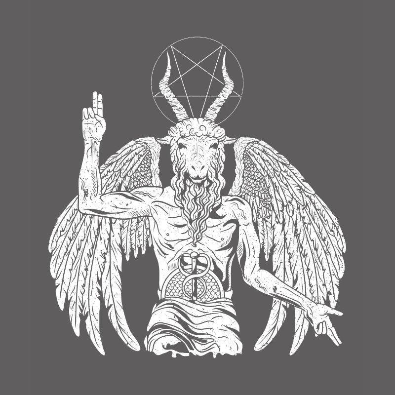 Teufel Baphomet Gothic Ziege
