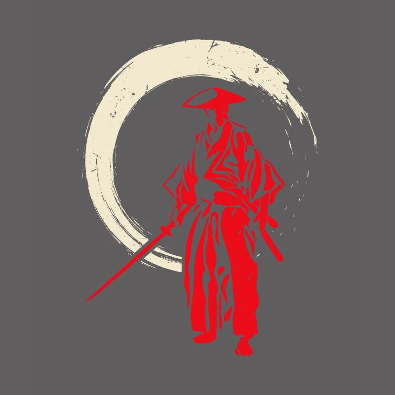 Retro Samurai Warrior