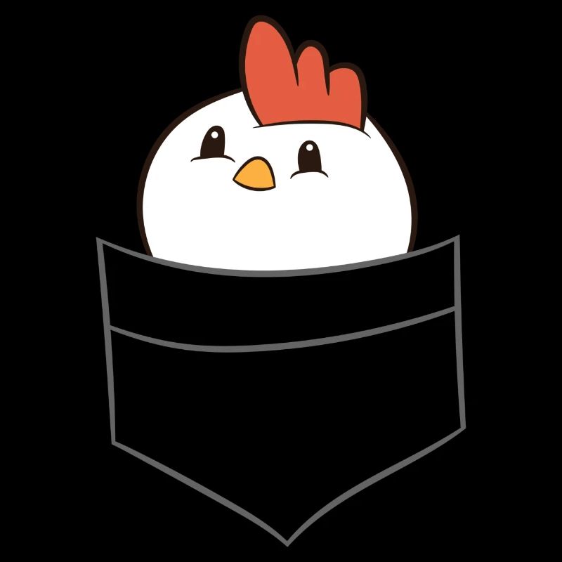 Poulet - dans la poche de poitrine / poche de chemise