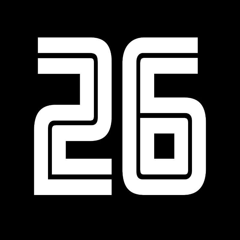 Jersey number 26 – 26th anniversary gift