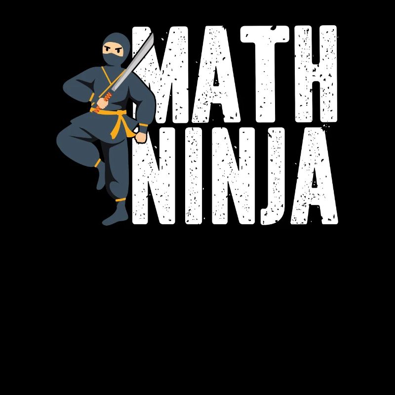 Drôle Math Ninja Mathématiques Geek Nombres