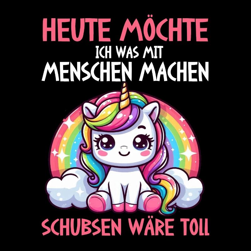 Heute möchte ich was mit Menschen machen Schubsen