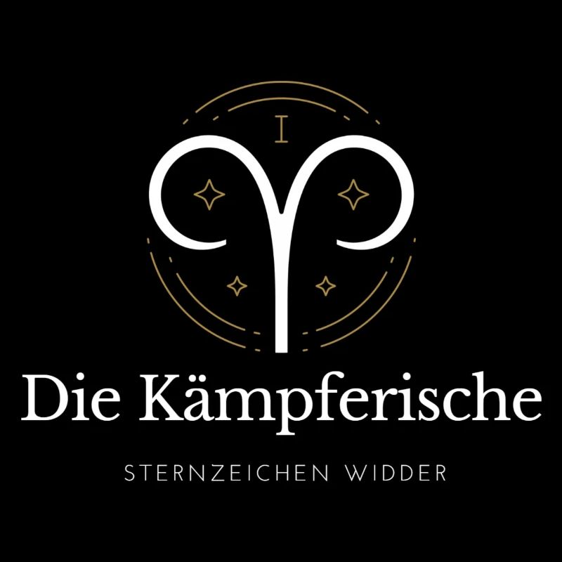 Widder Sternzeichen Logo Widder