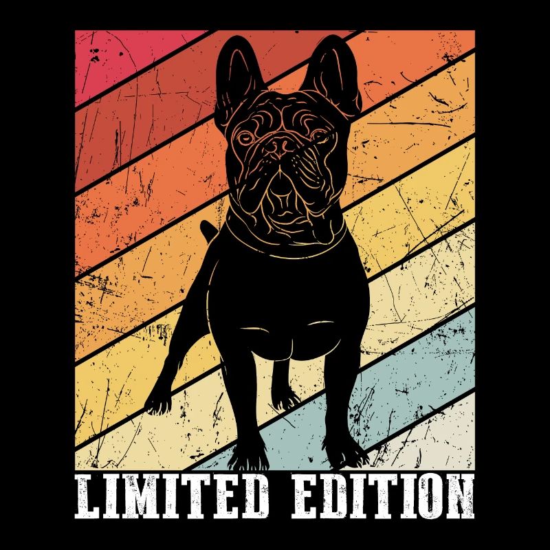 Limited Edition Retro Mops Vintage Möpse Geschenk