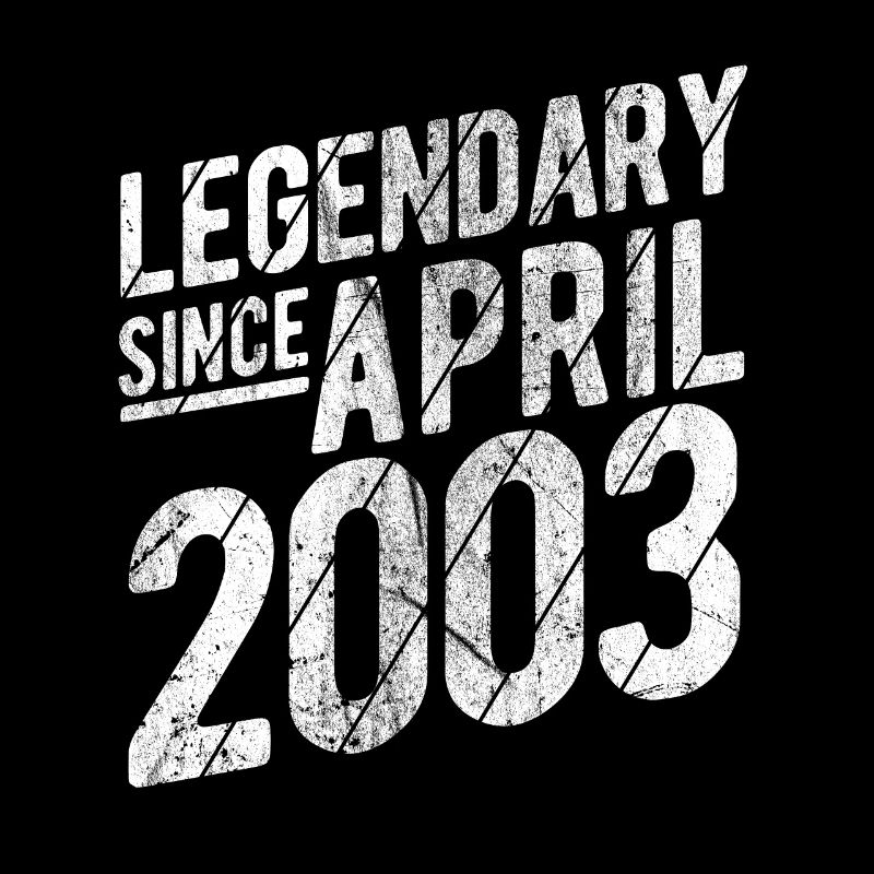 Retro 20th Birthday Gift Legendary Since April 200