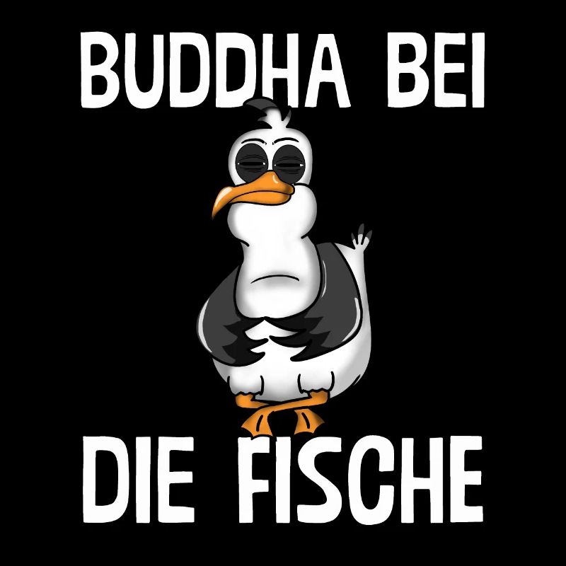PLATTDEUTSCHER SPRUCH MIT MÖWE