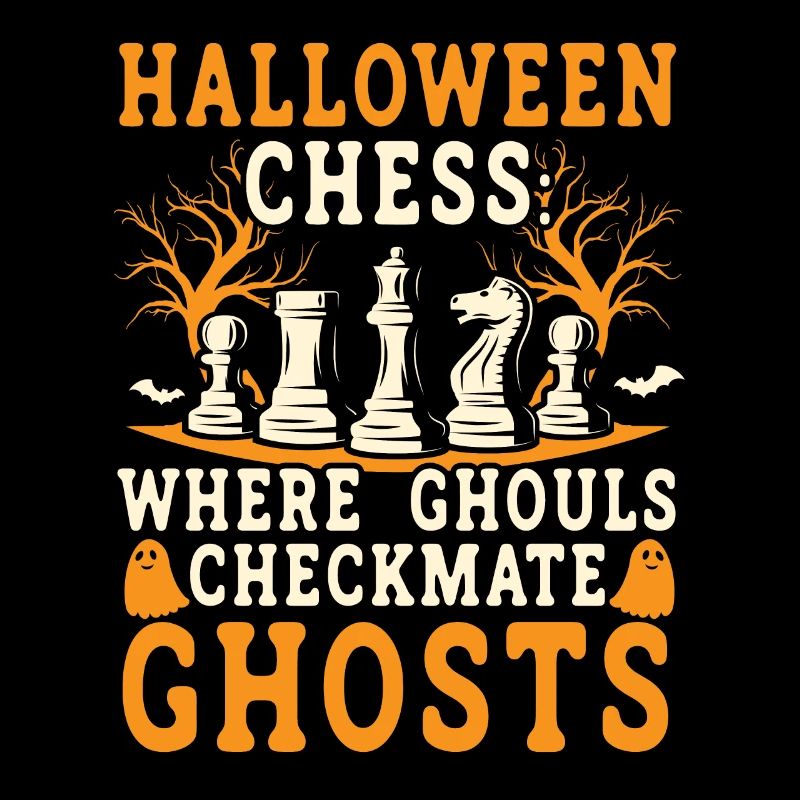 Schach Halloween Süßes oder Saures Schachbrettspiel