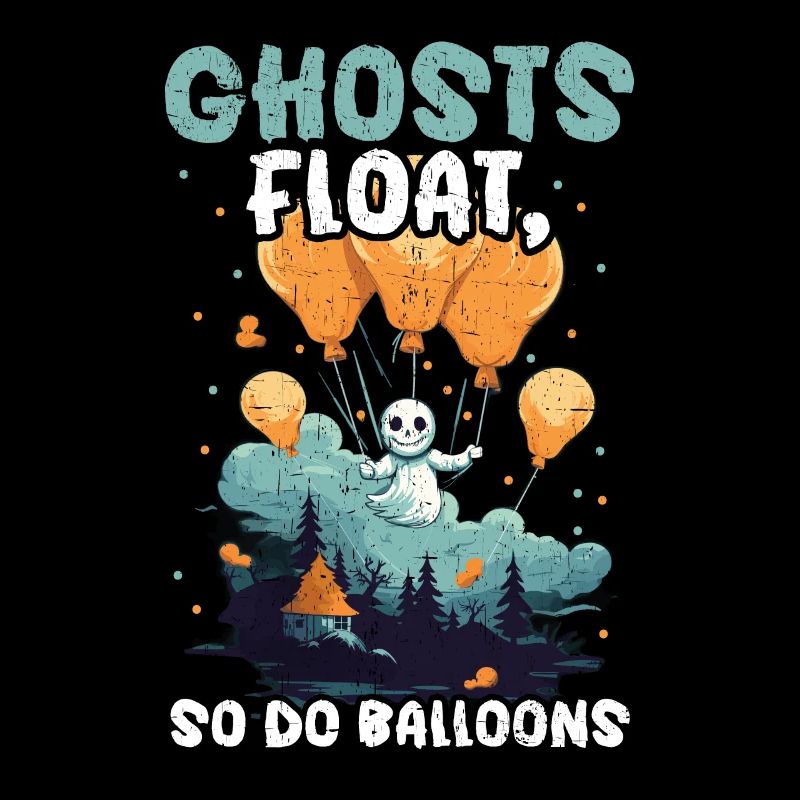 Ballon Halloween Süßes oder Saures Spooky Boo Ghost