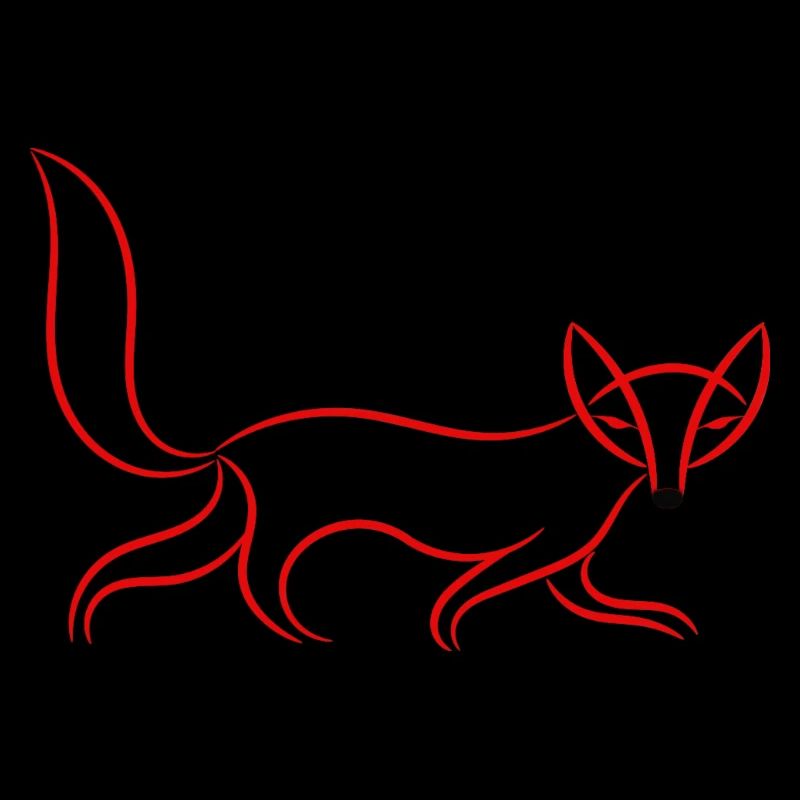 Minimalist Fox – Elegant Line Art