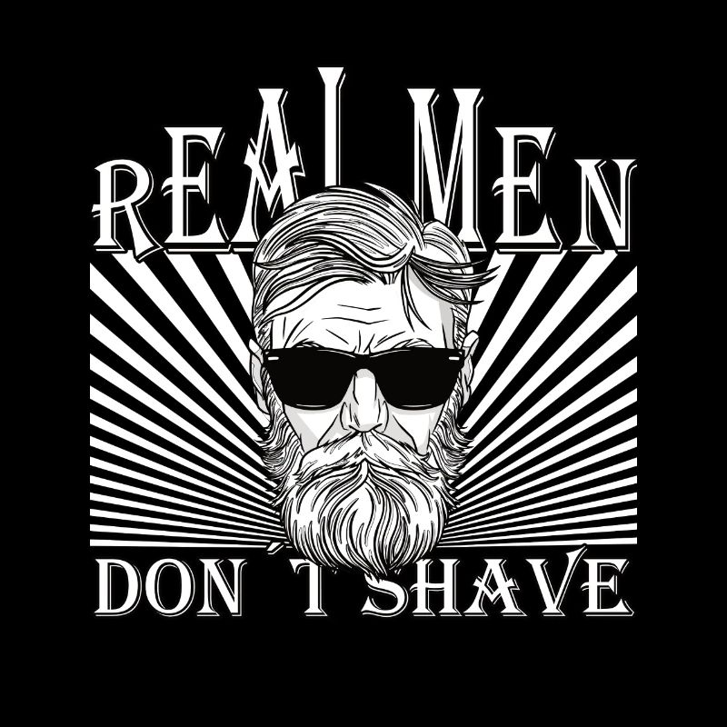 Les vrais hommes ne rasent pas Bart Hip Upper Lip Beard