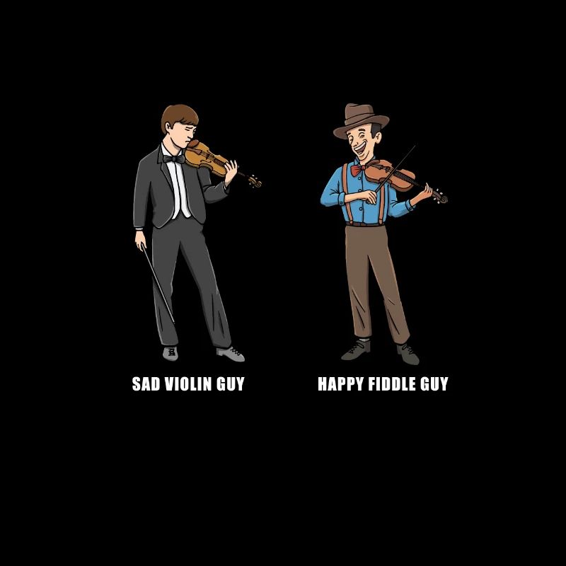 Drôle de conception de musicien de bluegrass pour