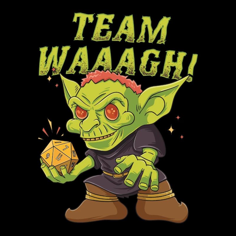 Goblin Orc D20 Dice Team Waaagh Design pour un RPG