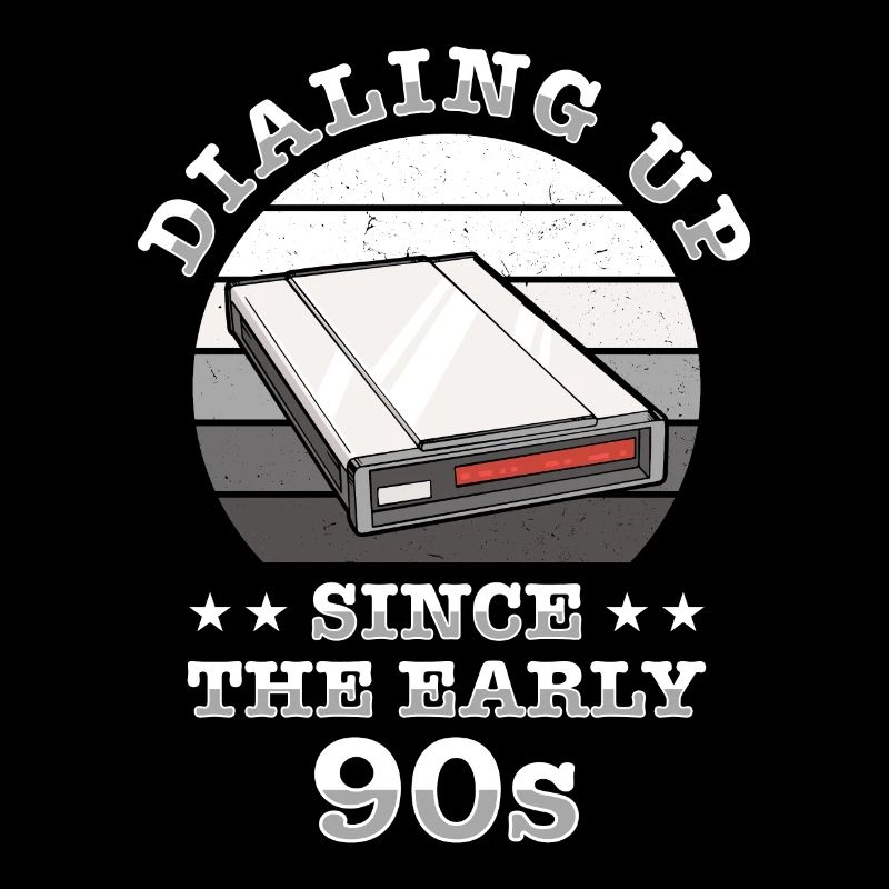 90s Nostalgie Rétro 90s Internet commuté vintage