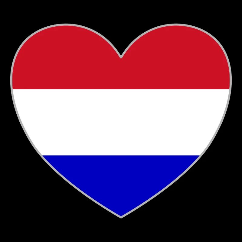 Cœur du drapeau de la Hollande