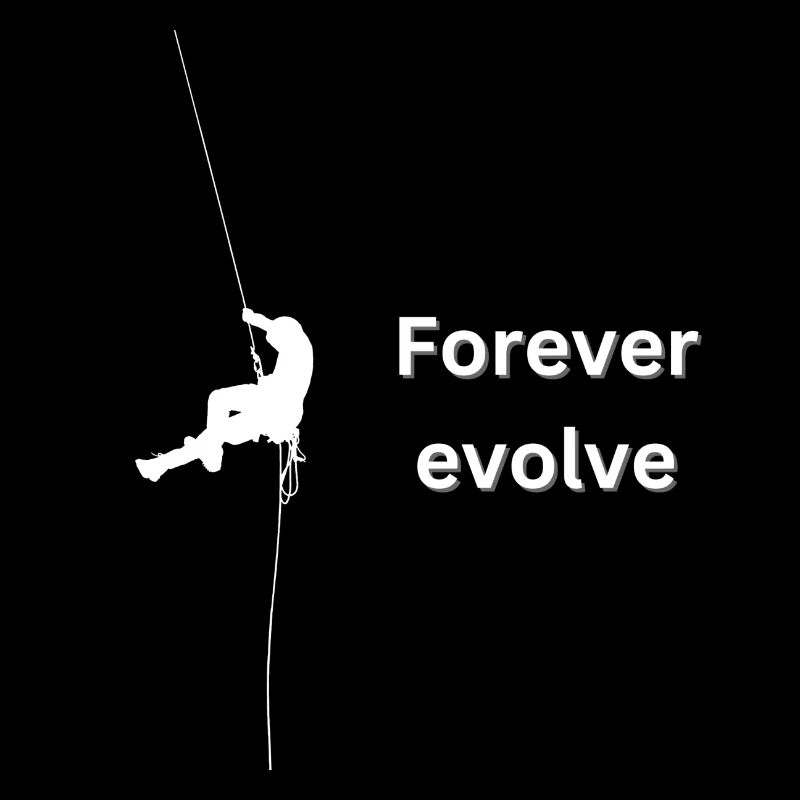 Forever evolve black white