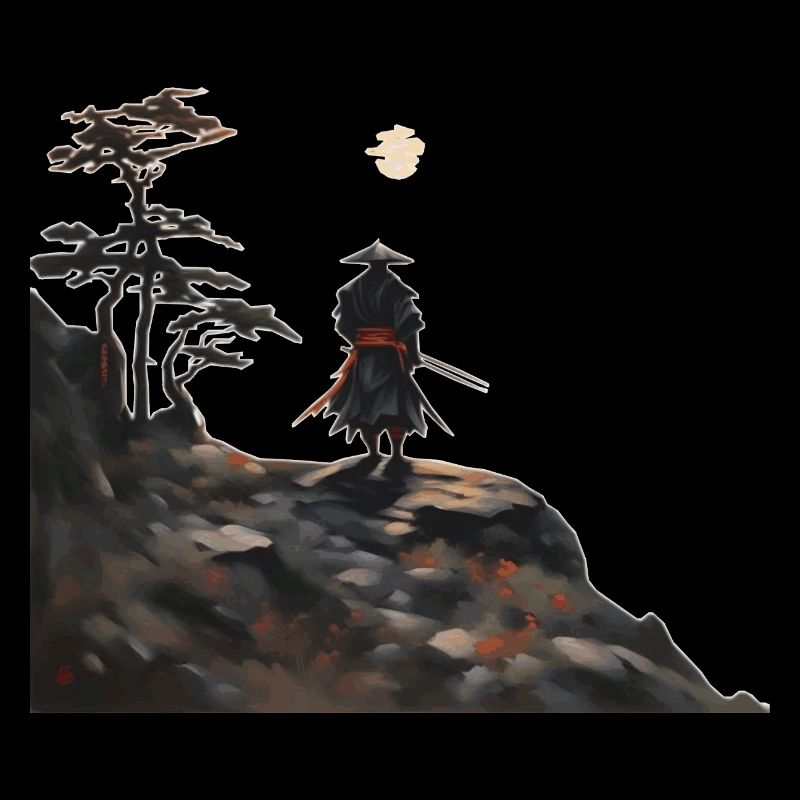 Samurai am Berg