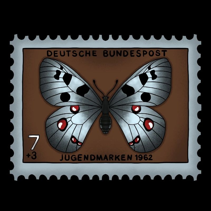 Timbre-poste papillon