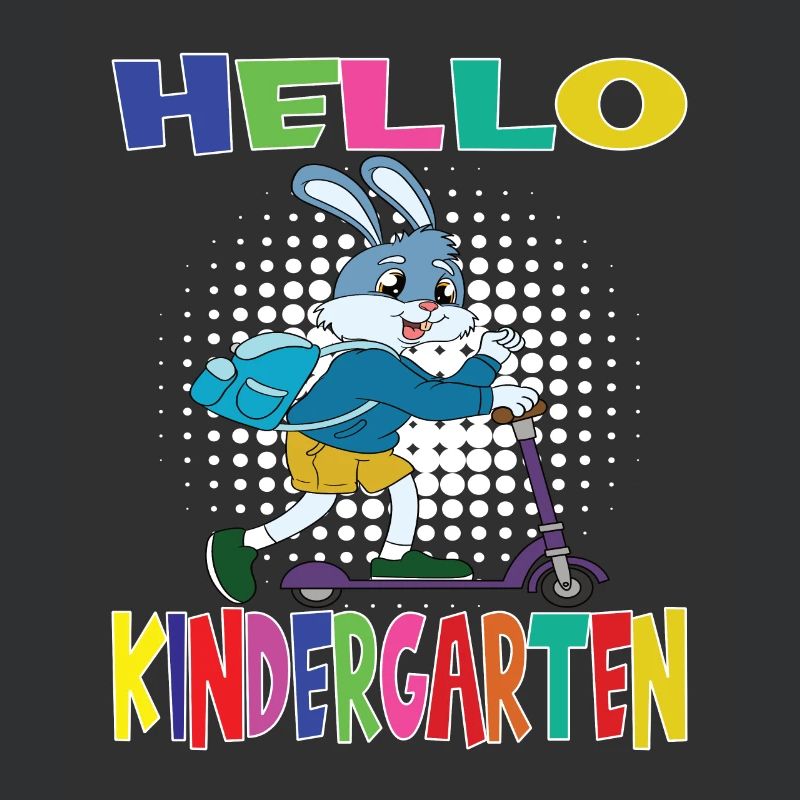 Hello Kindergarten Rabbit With Scooter