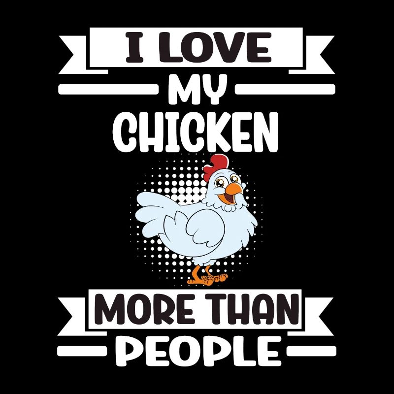 Drôle de poulet disant poulet