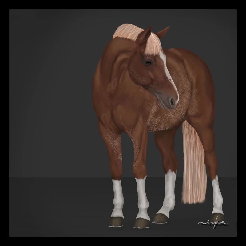 Rotes Pferd