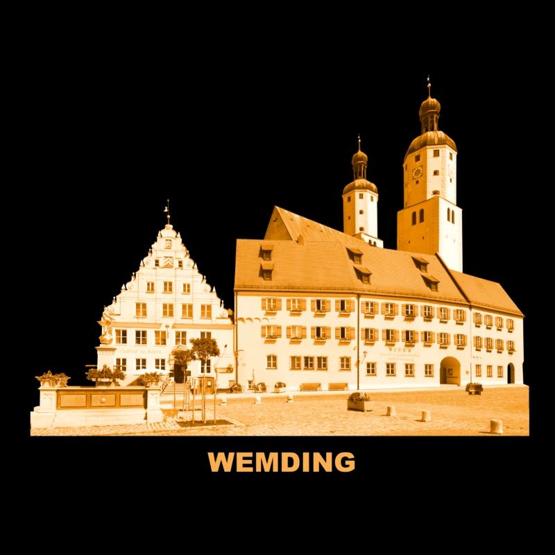 Hôtel de ville de Wemding, Souabe, Danube, Ries, Bavière
