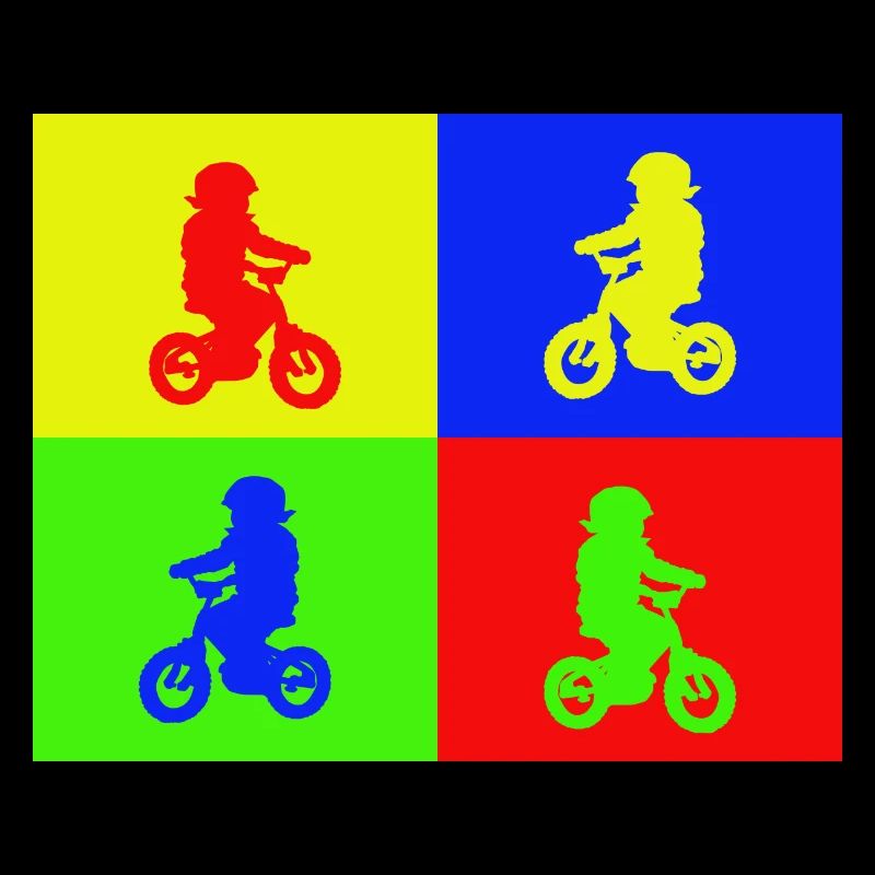 Junior Biker Pop Art Color