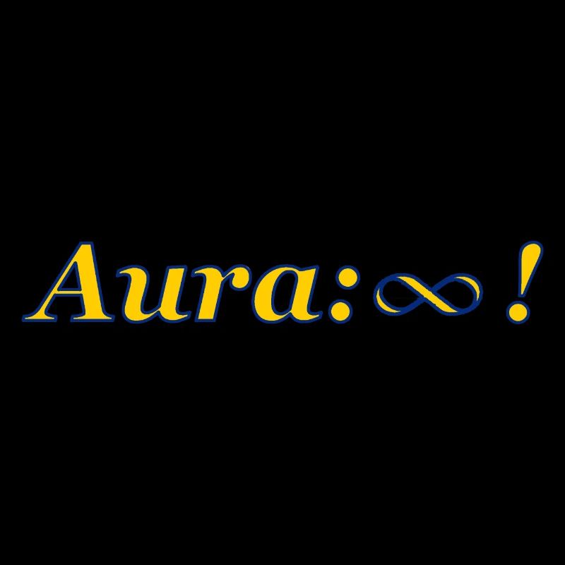 Aura positiv Unendlich mit blauem Rand