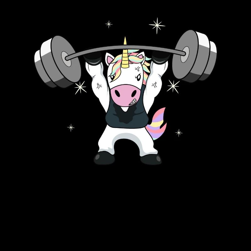 Gewichtheben Einhorn