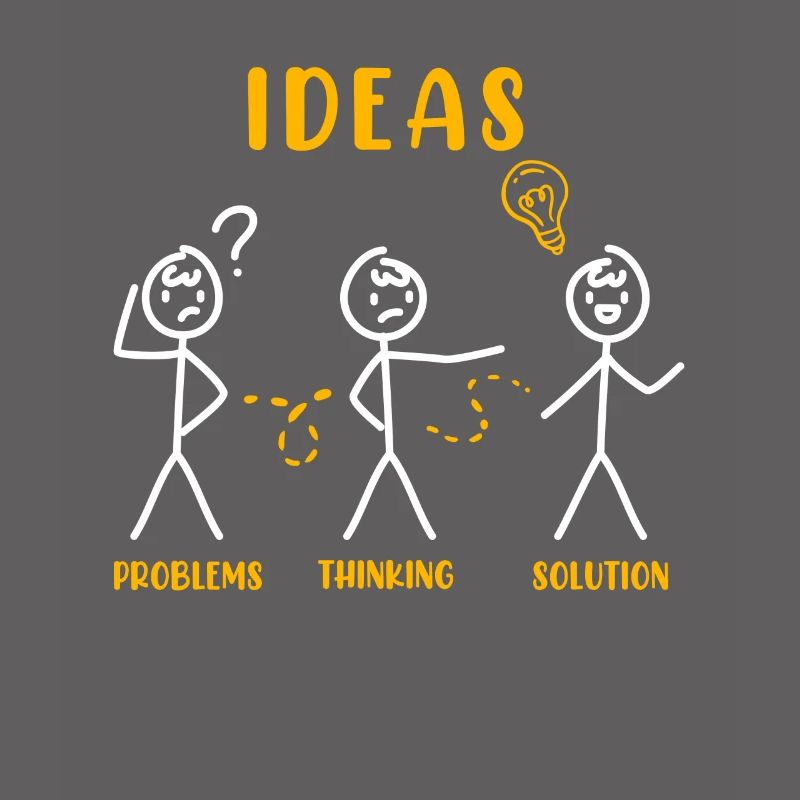 Problem Thinking Stick Figure Solution Thinker