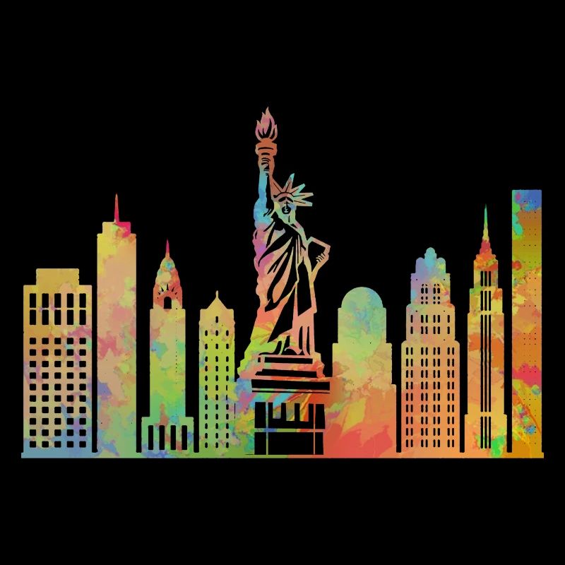 Statue de la Liberté de New York Manhattan Skyline