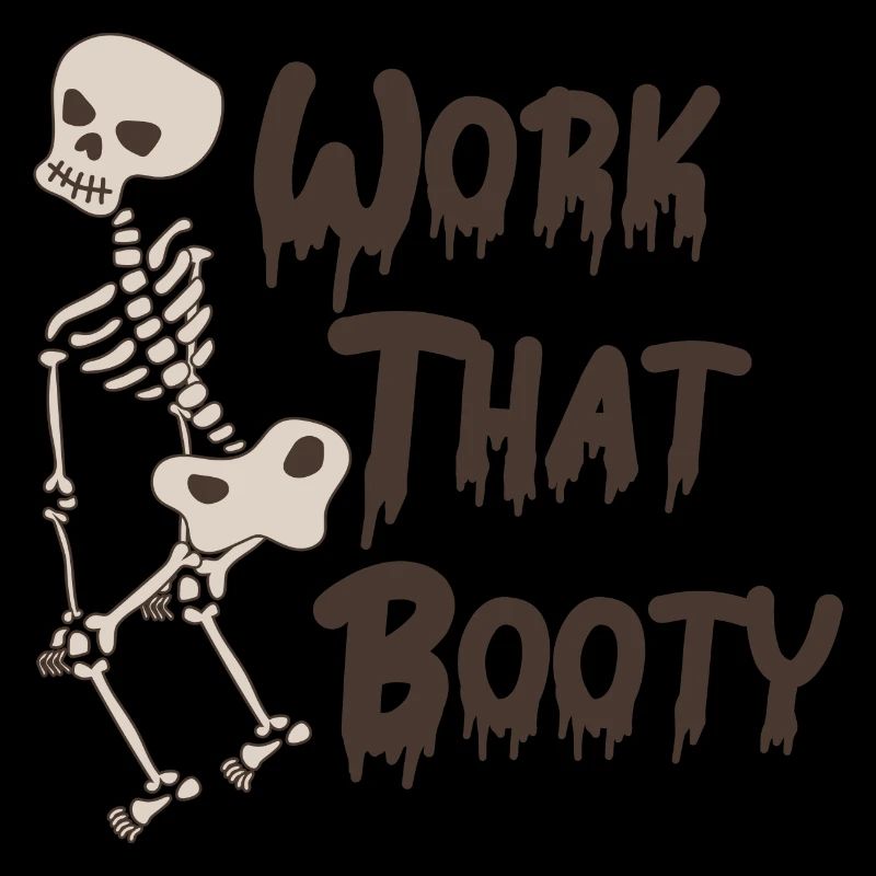 Drôle de squelette d’Halloween - Work that Booty, Twerk