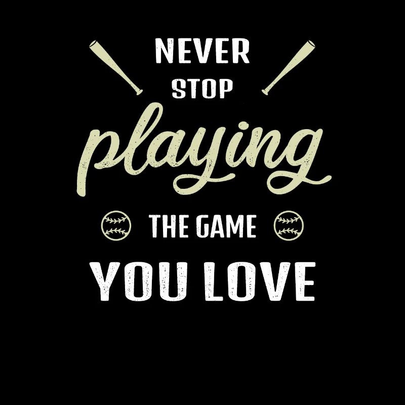 Never Stop Playing the Game Baseball Spell